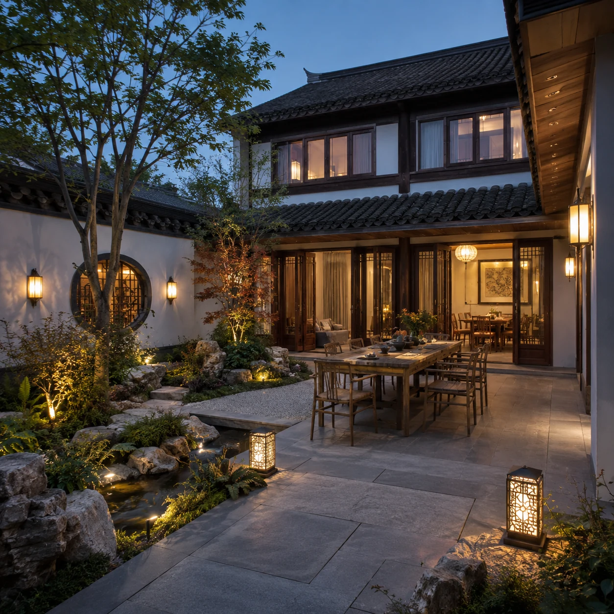 新中式风格住宅庭院